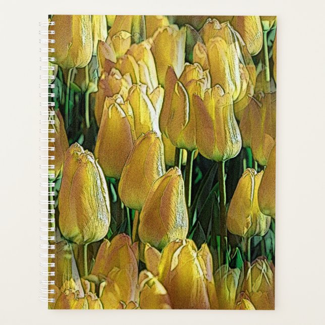 Gelbe Tulips Planer (Vorderseite)