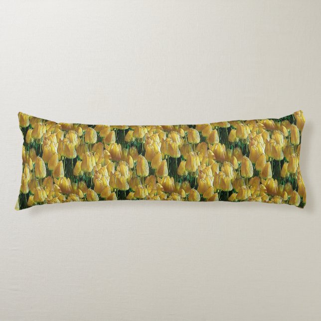Gelbe Tulips Seitenschläferkissen (Vorderseite)