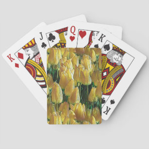 Gelbe Tulips Spielkarten