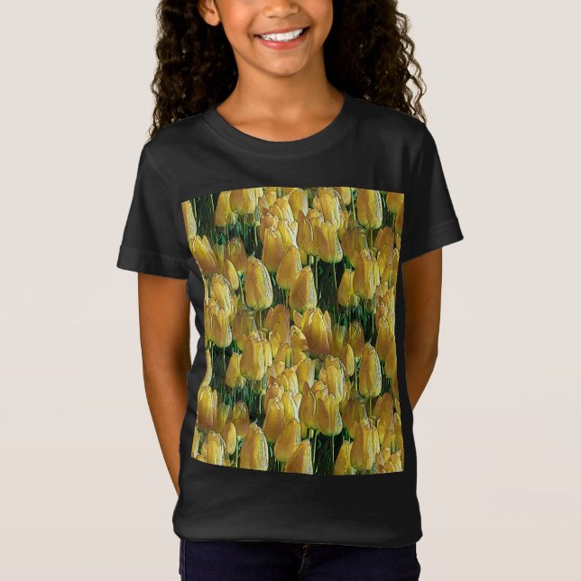 Gelbe Tulips T-Shirt (Vorderseite)
