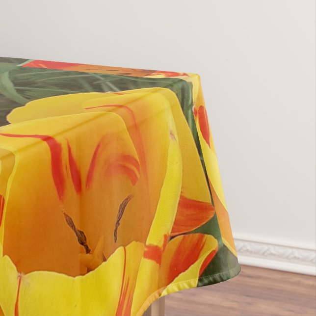 Gelbe Tulips-Tablette Tischdecke (Beispiel)