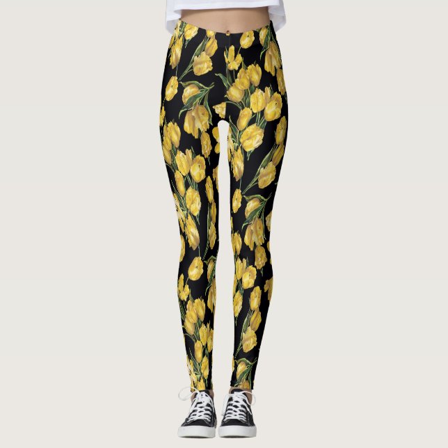 Gelbe Tulissen Leggings (Vorderseite)