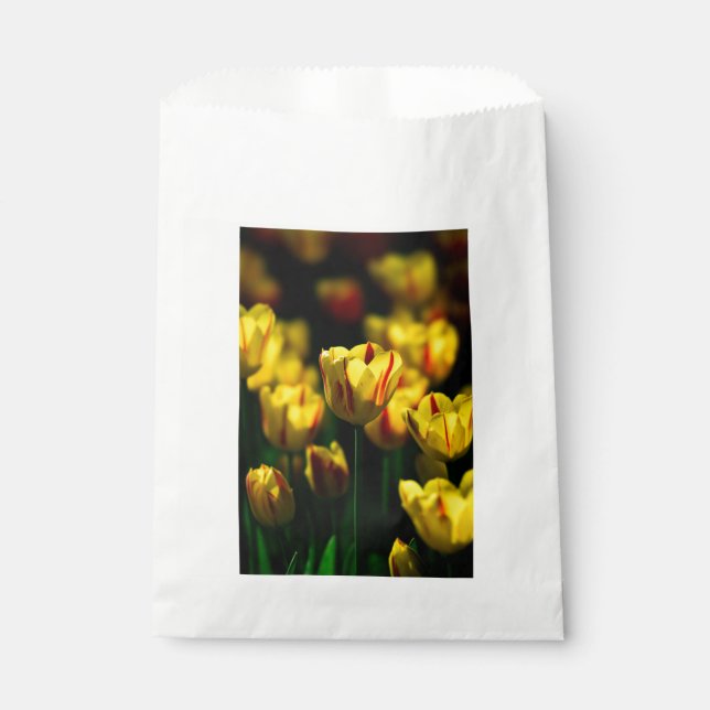 Gelbe Tulpe-Blume Geschenktütchen (Vorderseite)