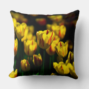 Gelbe Tulpe-Blume Kissen