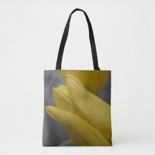 Gelbe Tulpe – Tote-Tasche mit kühner botanischer K Tasche