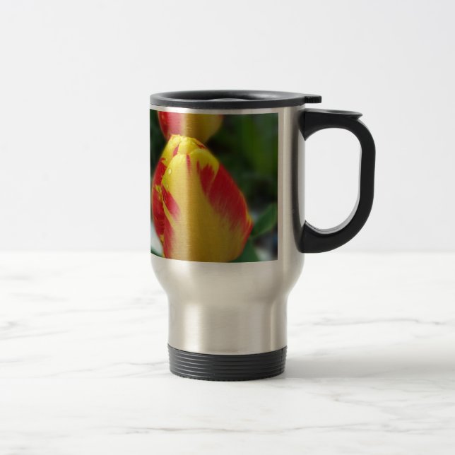 Gelbe Tulpen Reisebecher (Rechts)