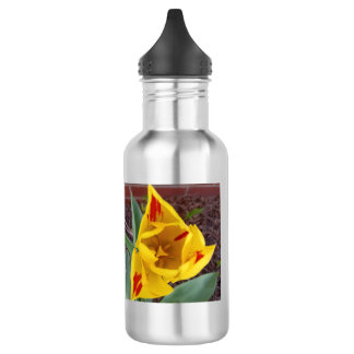 Gelbe Tulpen-Wasserflasche Edelstahlflasche