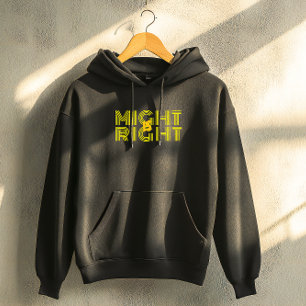 Gelbe typografische Inspirationszitate  Hoodie