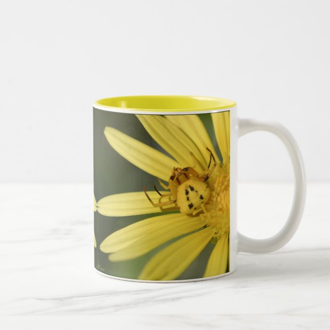 Gelbe Überraschung Zweifarbige Tasse (Rechts)