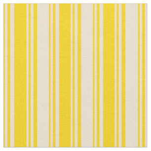 Gelbe und beige farbige Linien Stoff