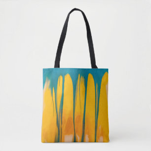 Gelbe und blaue Bekleidung Tasche