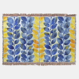 Gelbe und blaue Blätter Decke