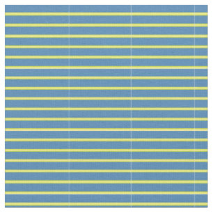 Gelbe und blaue farbige Linien Stoff