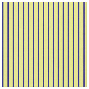 Gelbe und blaue Linien Stoff