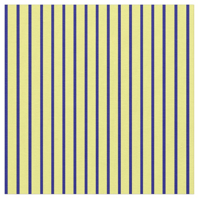 Gelbe und blaue Linien Stoff (Nahaufnahme)