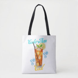 Gelbe und blaue Retro Lemon Teebeutel Tasche