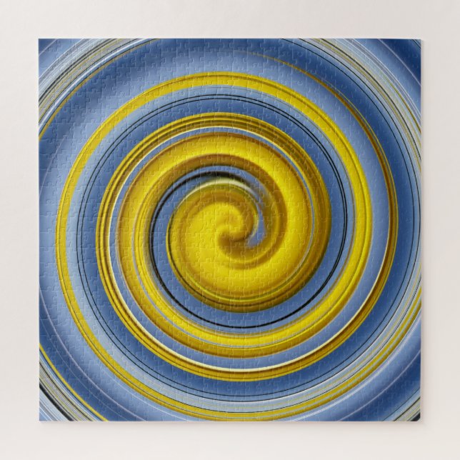 Gelbe und blaue Spirale (Vertikal)