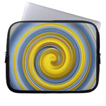 Gelbe und blaue Spirale