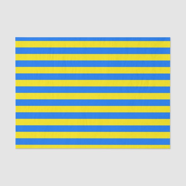 Gelbe und blaue Streifen Seidenpapier (Vorderseite)