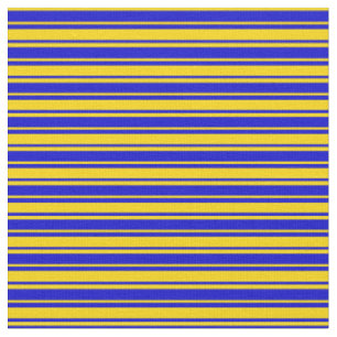 Gelbe und blaue Streifen Stoff