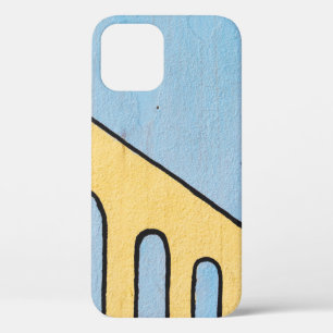 Gelbe und blaue Wanddekor Case-Mate iPhone Hülle