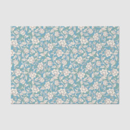 Gelbe und blaue wirbelnde Blume Seidenpapier
