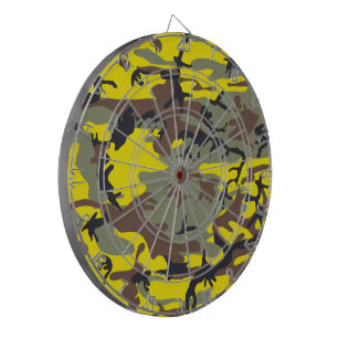 Gelbe und braune Camouflage, Militär, Armee Dartscheibe