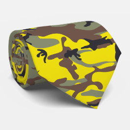 Gelbe und braune Camouflage, Militär, Armee Krawatte