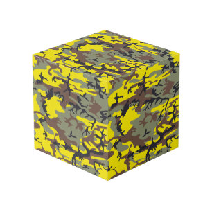Gelbe und braune Camouflage, Militär, Armee Würfel