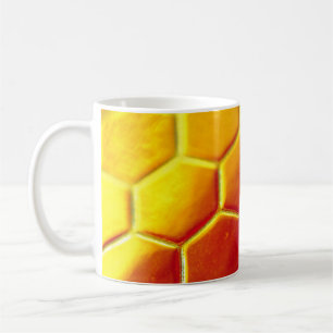 Gelbe und braune Fliesen Kaffeetasse