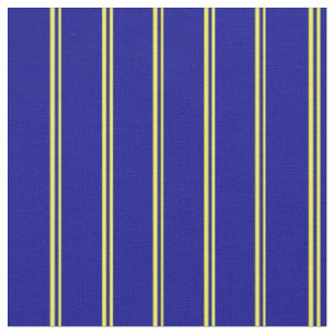 Gelbe und dunkelblaue Streifen/Linienmuster Stoff