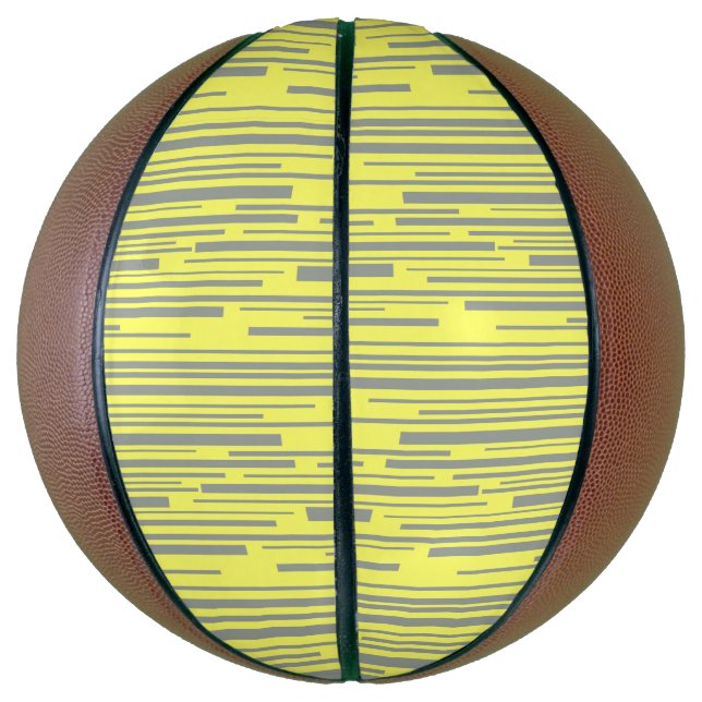 Gelbe und graue Streifen Basketball (Vertikal)