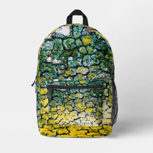 Gelbe und grüne Baumrinde Bedruckter Rucksack