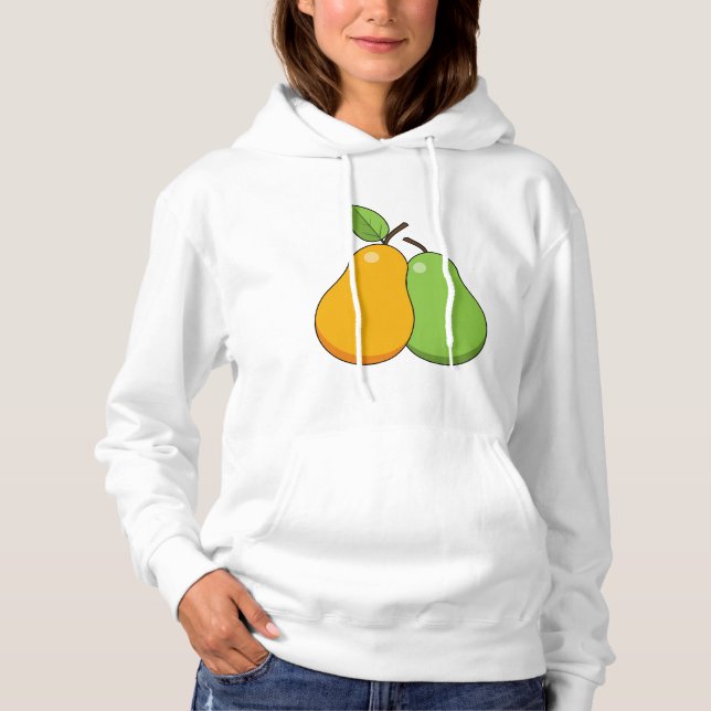 Gelbe und grüne Birnen Hoodie (Vorderseite)
