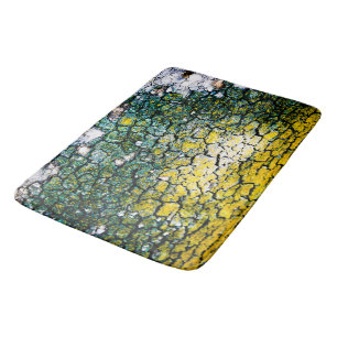 Gelbe und grüne Camouflage Badematte