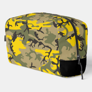 Gelbe und grüne Camouflage, Militär, Armee Waschbeutel