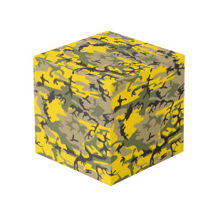 Gelbe und grüne Camouflage, Militär, Armee Würfel
