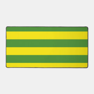 Gelbe und grüne Streifen Schreibtischunterlage