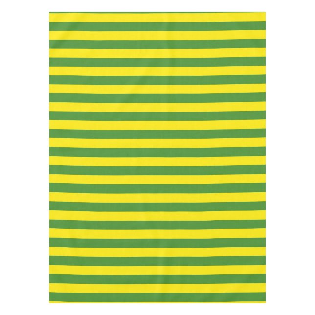 Gelbe und grüne Streifen Tischdecke (Vorderseite)