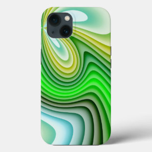 Gelbe und grüne Wellen Case-Mate iPhone Hülle