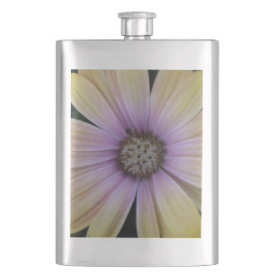 Gelbe und Lila Blume Flachmann