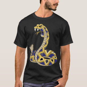 Gelbe und Lila Klapperschlange T-Shirt