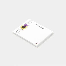 Gelbe und Lila Personalisierte Anschriften Post-it Klebezettel