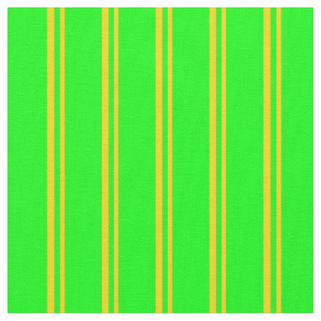 Gelbe und Limone farbige Linien Stoff (Nahaufnahme)