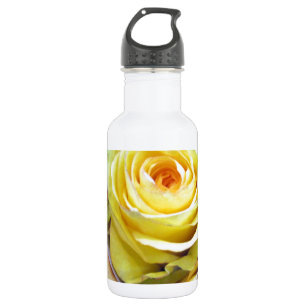 Gelbe und orange Rose Edelstahlflasche
