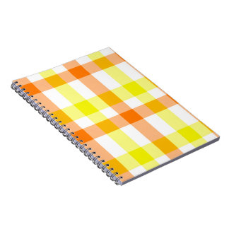 Gelbe und orange Streifen Notizblock