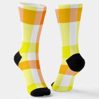 Gelbe und orange Streifen Socken
