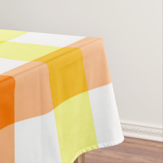 Gelbe und orange Streifen Tischdecke