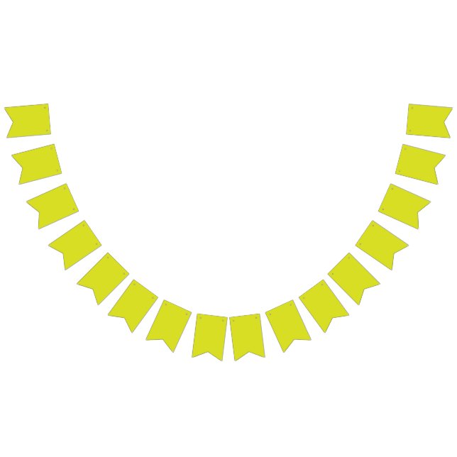 Gelbe und orangefarbene geometrische Formen sind a Wimpelkette (Alle)