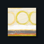 Gelbe und orangefarbene Kreise auf mehrfarbigem Hi Leinwanddruck<br><div class="desc">June Erica Vess ist die Künstlerin hinter diesem phantastischen Kunstwerk: Gelb und orange kreisen Erholung auf einem farbenfrohen Hintergrund. Ein einzigartiges Werk,  das für viele Zazzle Produkte ein großartiges,  individuelles Design machen würde. Bestelle noch heute!</div>